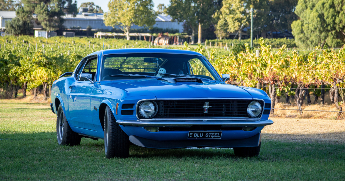 Blue Steel Mustang